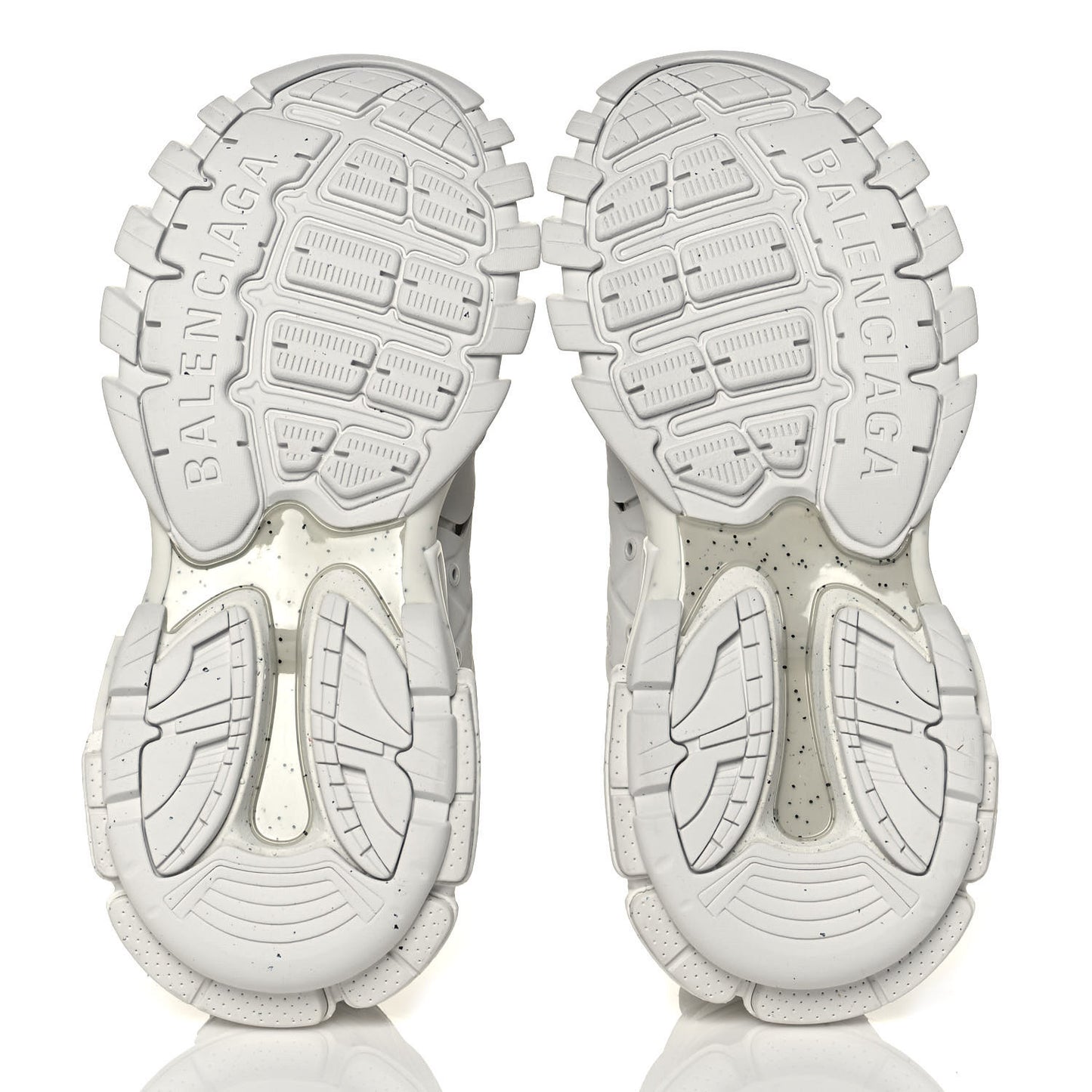 Rubber Mesh Fabric Monocolor Recycled Sole Womens Track Sneakers 39 White