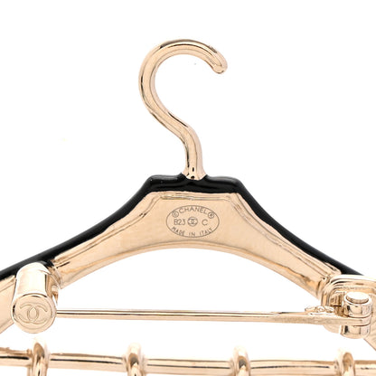 Chanel Crystal Gripoix CC Charms Hanger Brooch Gold 4 of 5