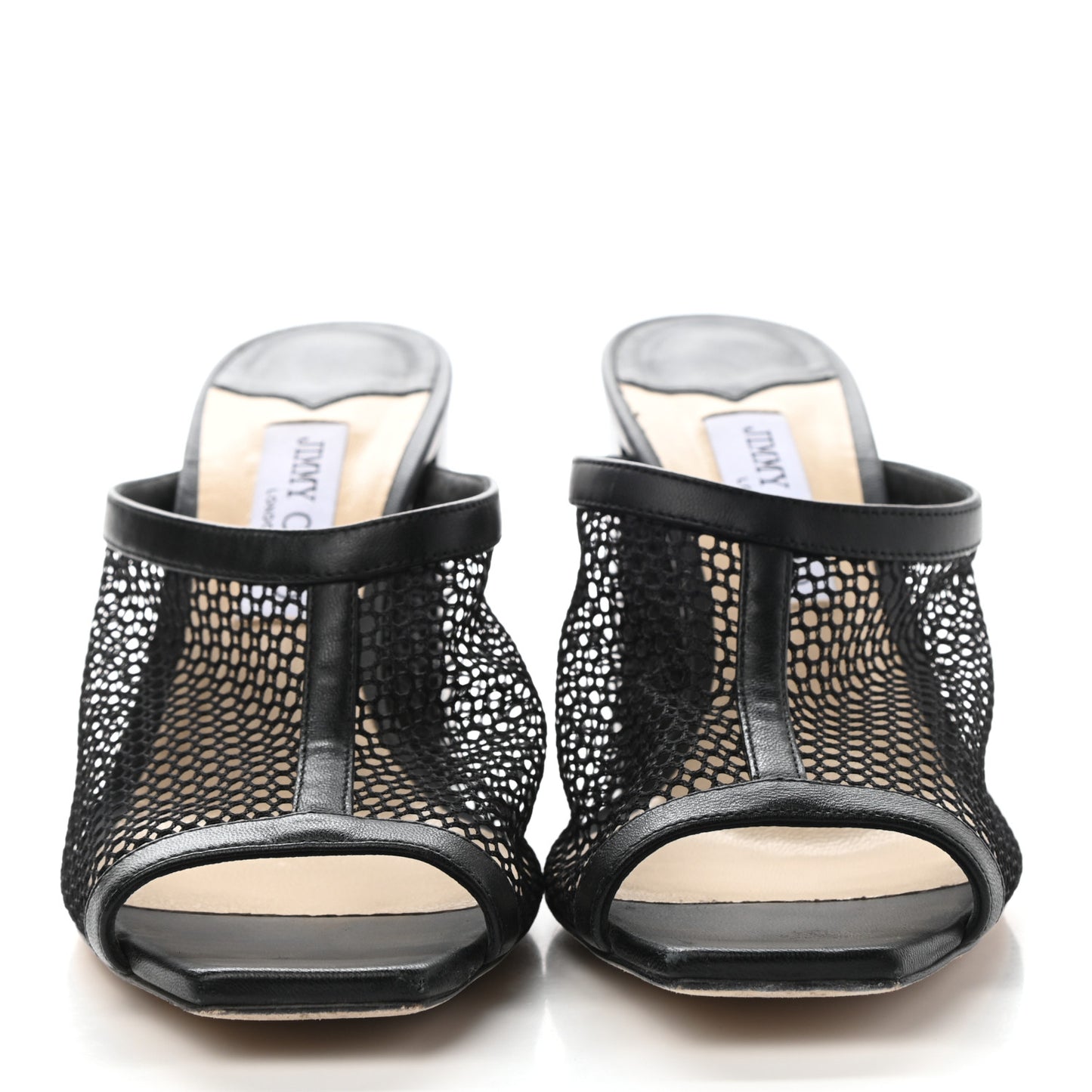 Net Nappa Joud 85 Mule Sandals 40.5 Black