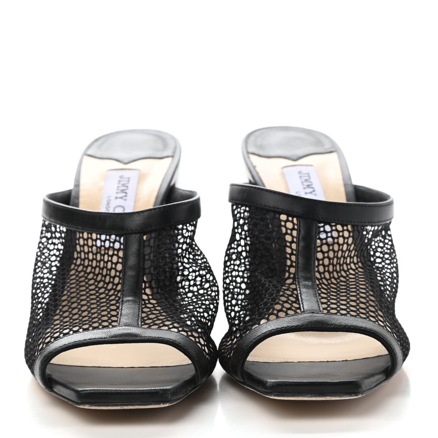 Jimmy Choo Net Nappa Joud 85 Mule Sandals 40.5 Black 2 of 8