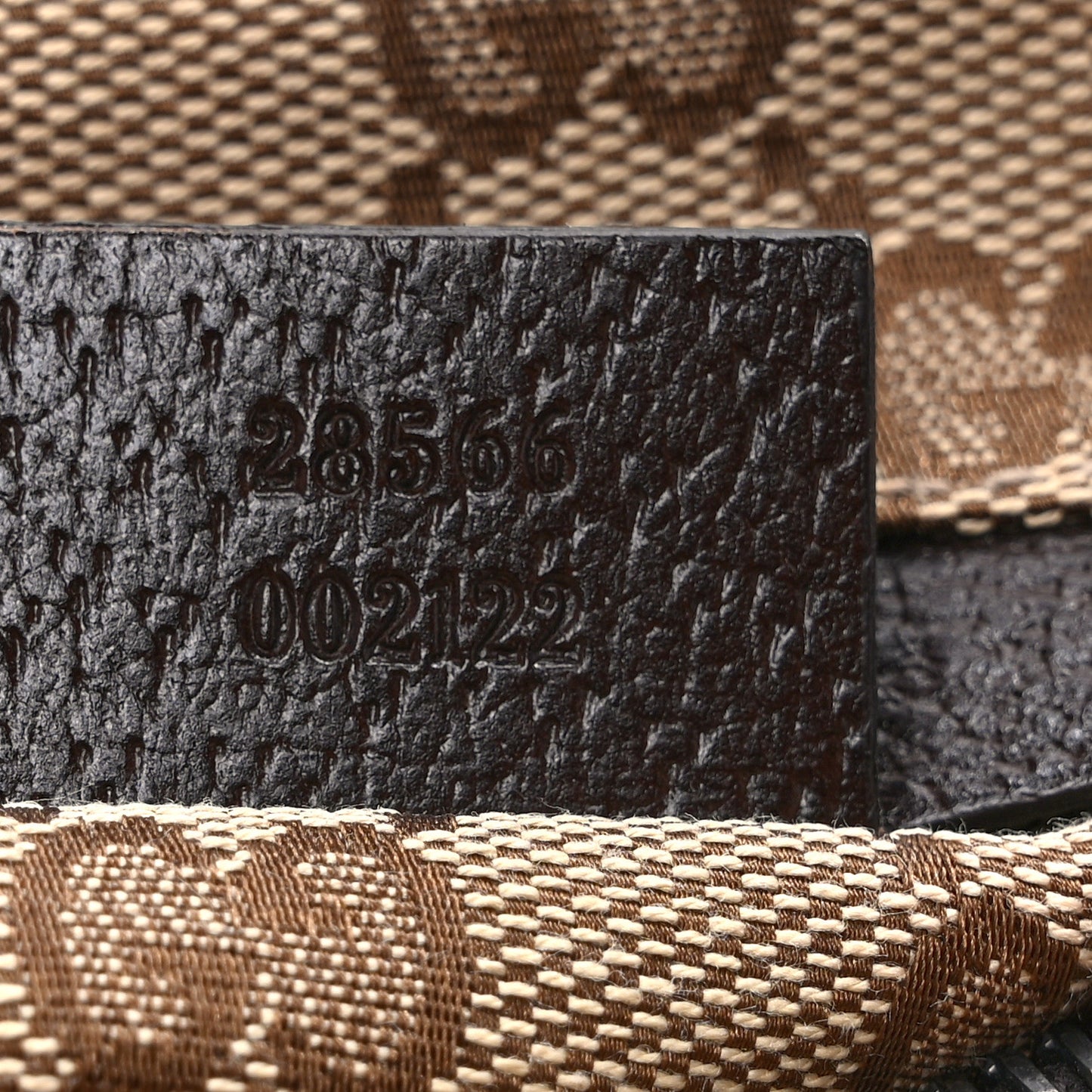 GG Monogram Web Double Pocket Belt Bag Dark Brown