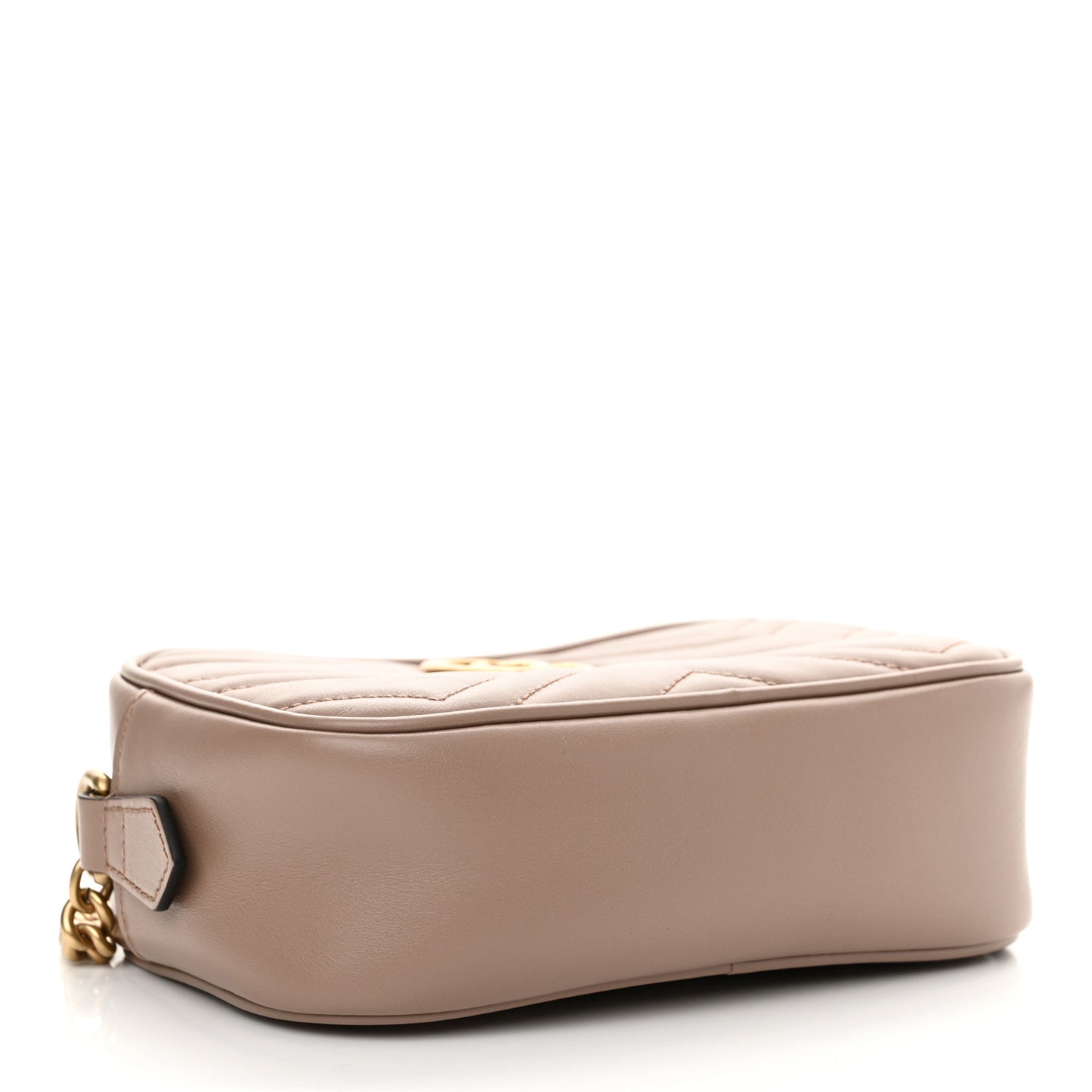Calfskin Matelasse Mini GG Marmont Chain Shoulder Bag Porcelain Rose