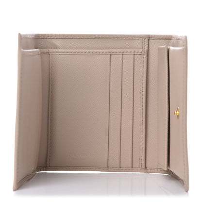 Prada Saffiano Metal Tri-Fold Wallet Cammeo 5 of 8