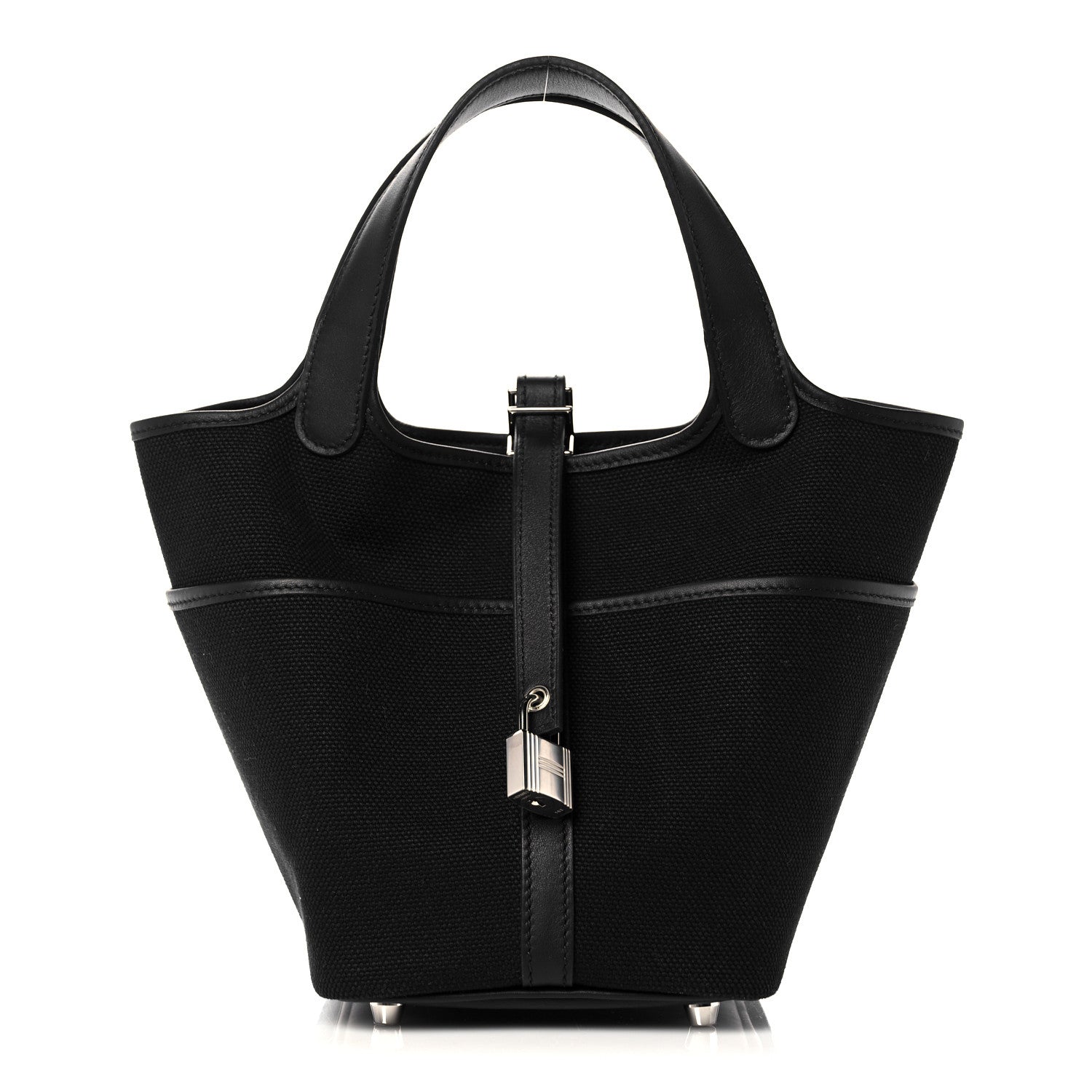 Hermes Toile Goeland Swift Cargo Picotin Lock 18 Black 1 of 10