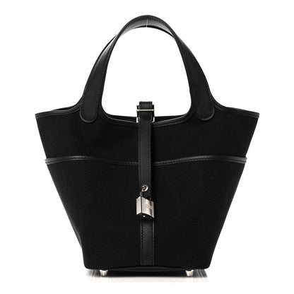 Hermes Toile Goeland Swift Cargo Picotin Lock 18 Black 1 of 10
