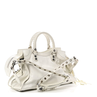Balenciaga Agneau Arena Neo Cagole City Handbag Optic White 4 of 13