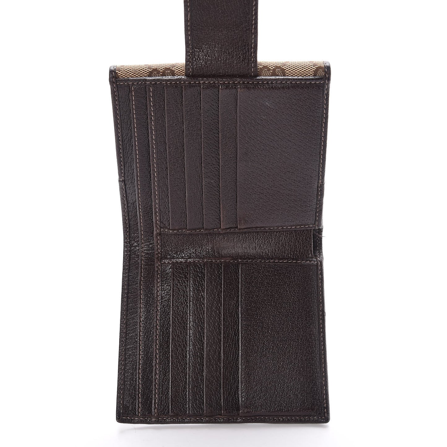 Monogram Abbey Compact Wallet Dark Brown