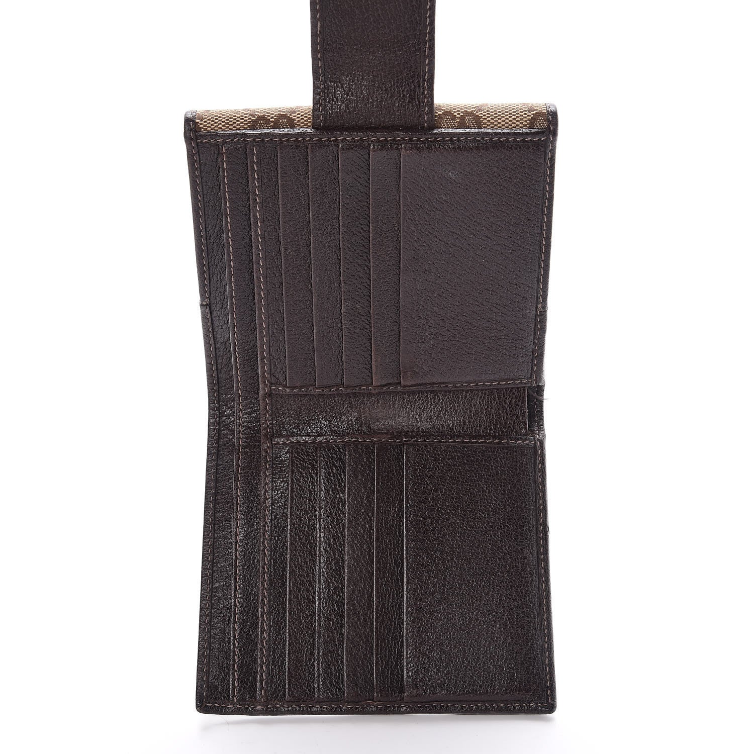 Gucci Monogram Abbey Compact Wallet Dark Brown 5 of 18