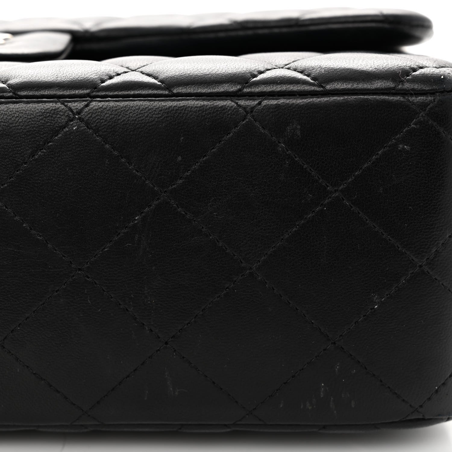 Chanel Lambskin Quilted Jumbo Double Flap Black 11 of 11