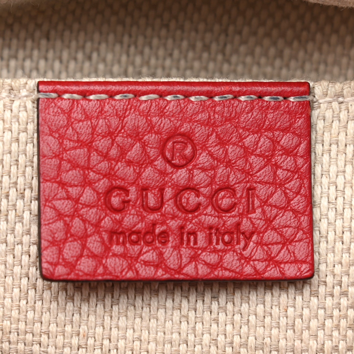 Pebbled Calfskin Small Soho Disco Bag Tabasco Red