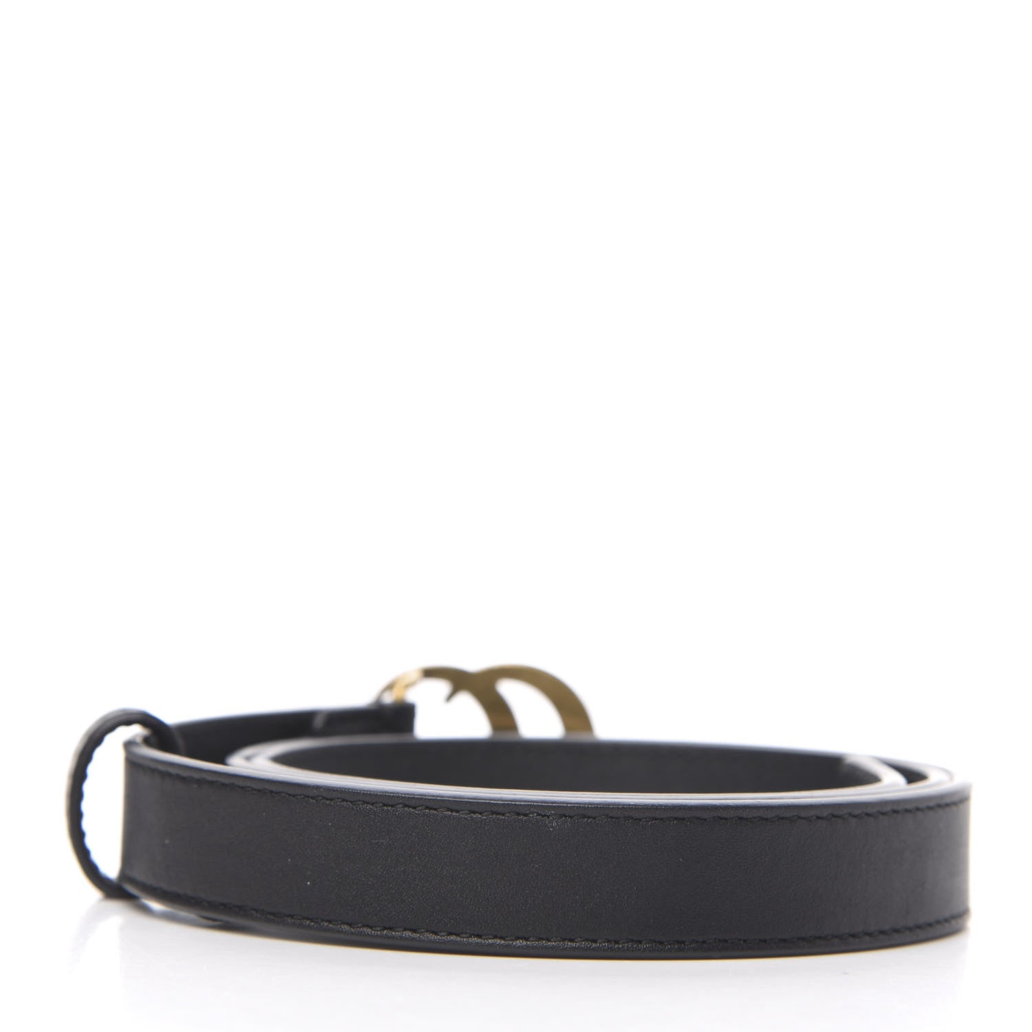 Gucci Calfskin Double G 20mm Belt 75 30 Black 2 of 4