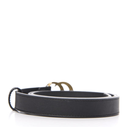 Gucci Calfskin Double G 20mm Belt 75 30 Black 2 of 4