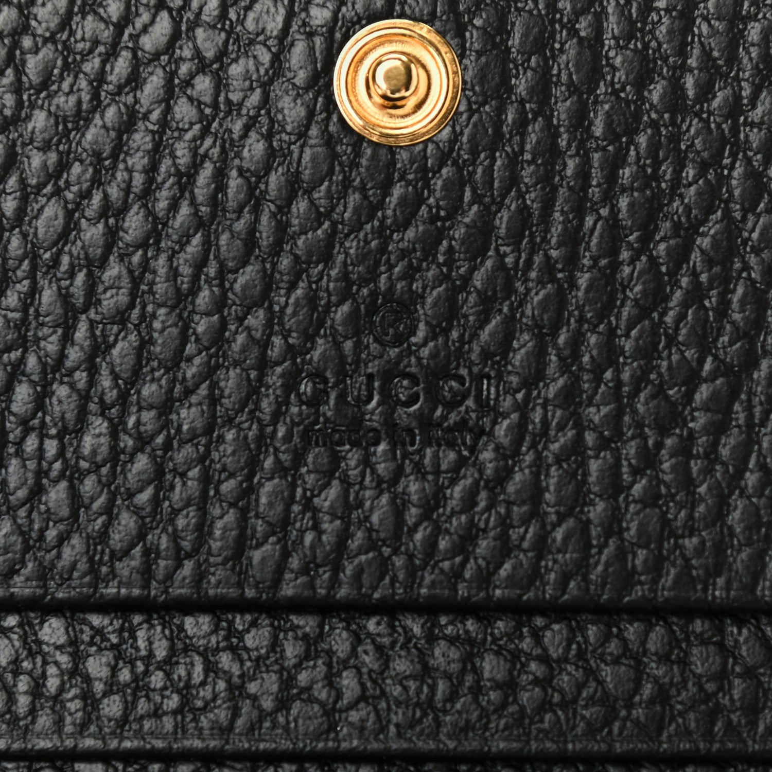 Gucci Dollar Calfskin GG Supreme Monogram GG Marmont Card Case Black Beige Ebony 6 of 7