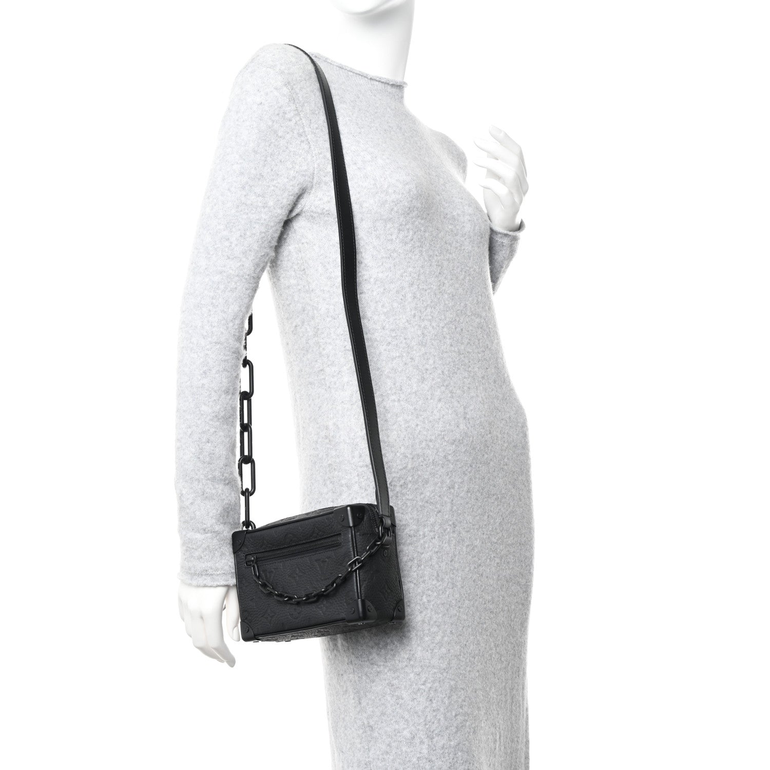 Louis Vuitton Taurillon Monogram Mini Soft Trunk Black 2 of 10