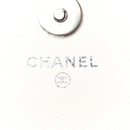 Chanel Caviar Quilted My Everything Belt Flap Card Holder White 6 of 14