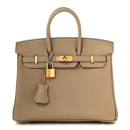 Hermes Togo Birkin 25 Beige Marfa 1 of 11