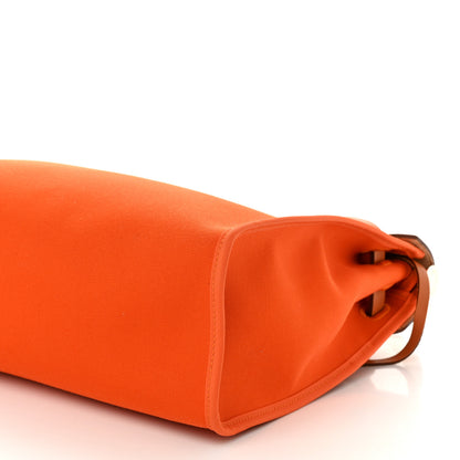 Hermes Toile Vache Hunter Herbag Zip 31 PM Orange 12 of 12