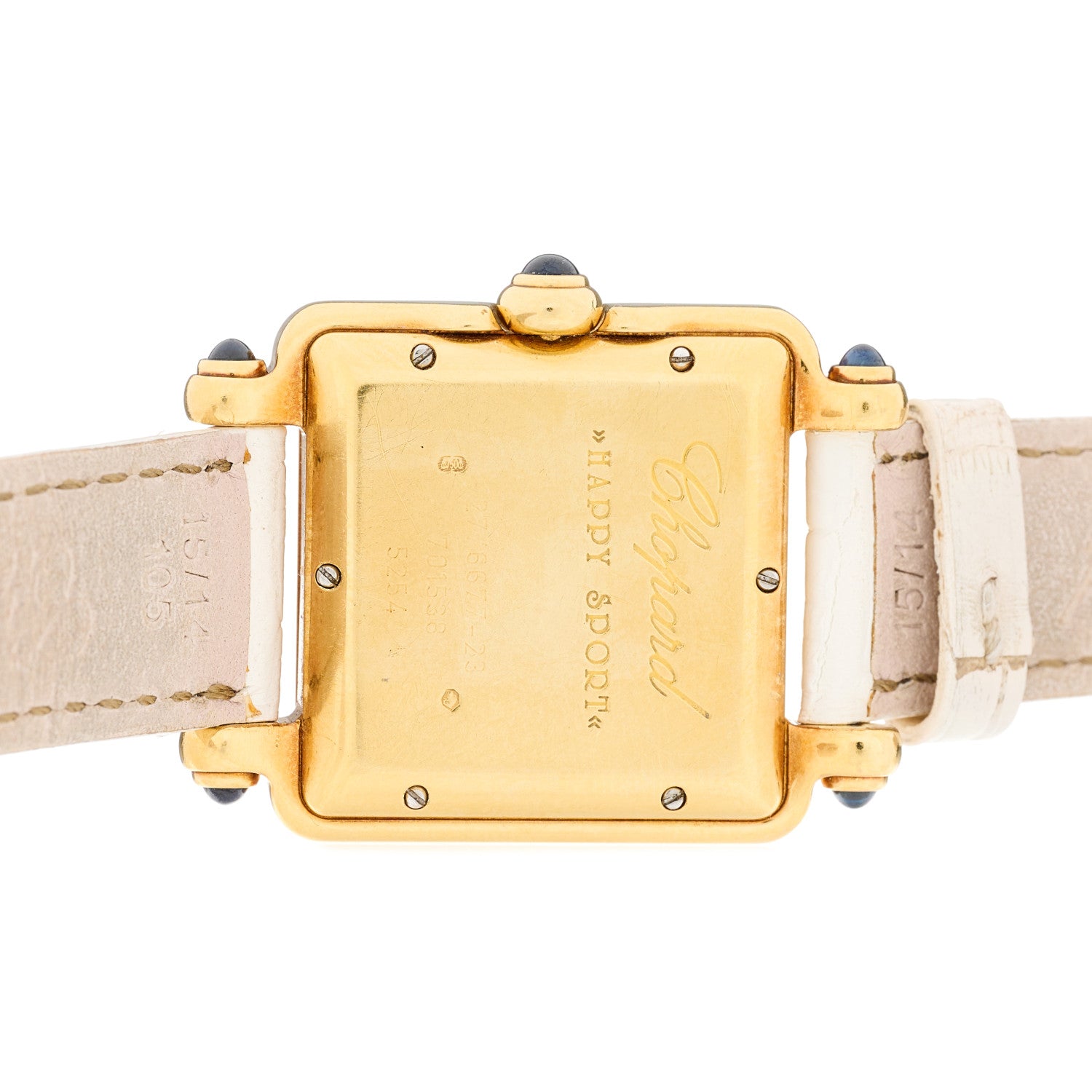 Chopard 18K Rose Gold Alligator 7 Diamond 28mm Happy Sport Quartz Watch 3 of 4