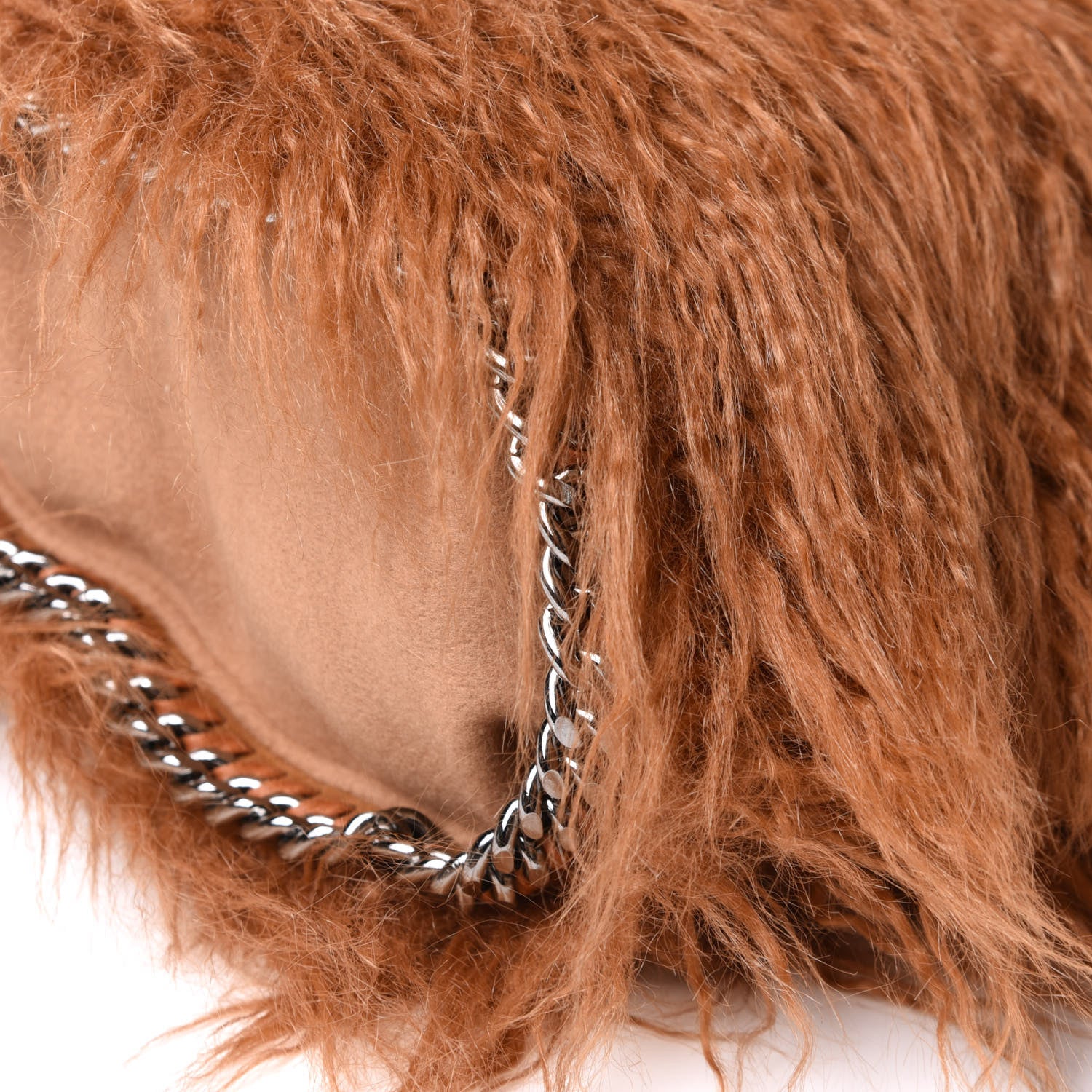 Stella McCartney Eco Fur Mini Falabella Tote Camel 7 of 8