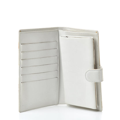 Chanel Caviar Timeless CC French Wallet White 5 of 14