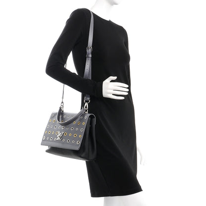 Louis Vuitton Soft Calfskin Eyelet Lockme II Top Handle Gris Silver 2 of 7