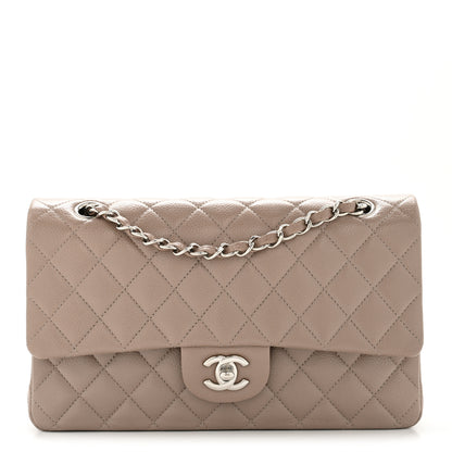 Chanel Caviar Quilted Medium Double Flap Taupe 1 of 12