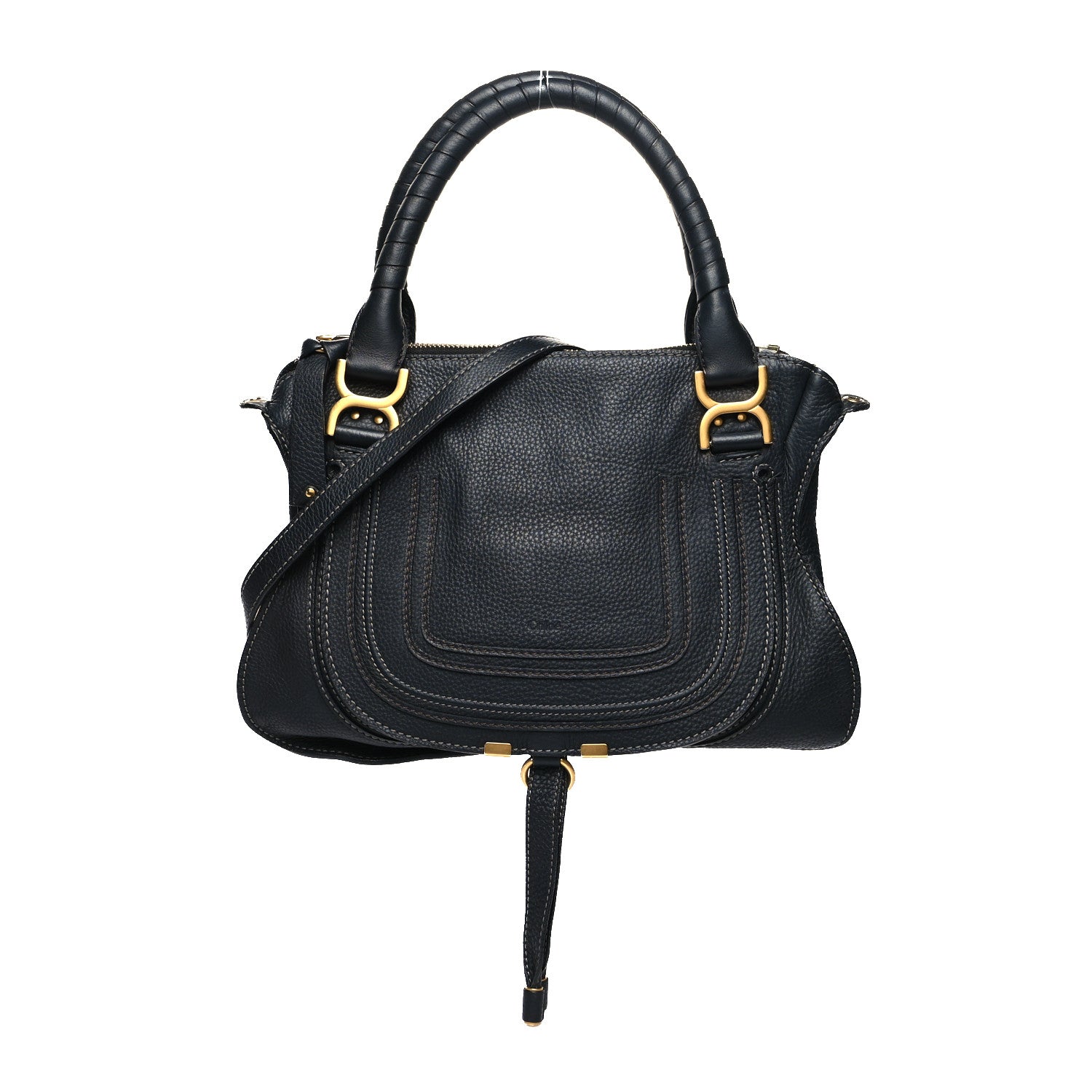 Chloe Calfskin Medium Marcie Satchel Black 1 of 14