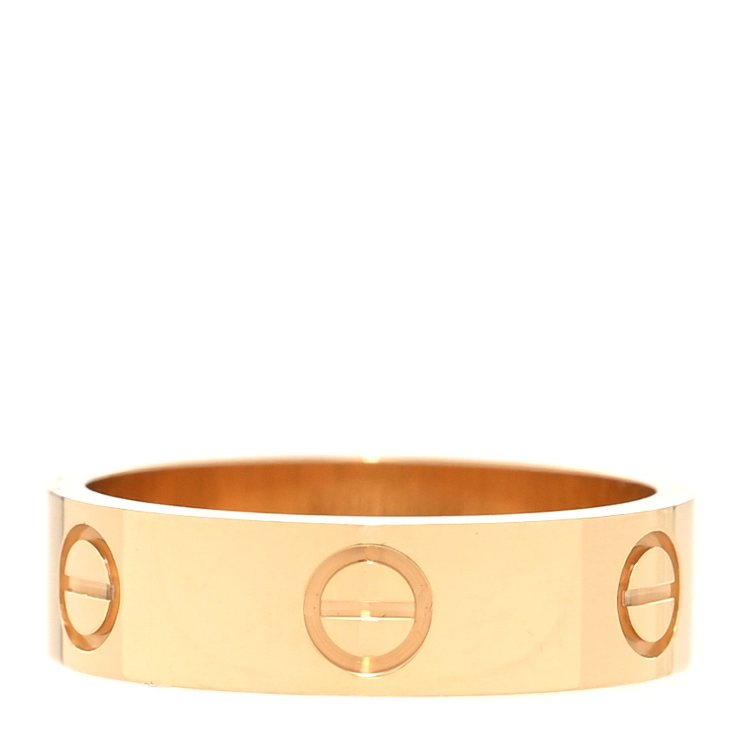 Cartier 18K Yellow Gold 5.5mm LOVE Ring 56 7.5 3 of 5