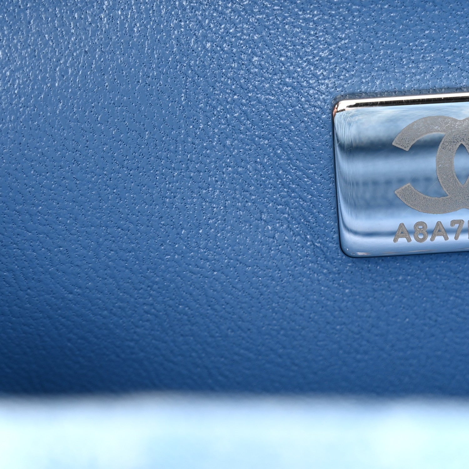 Chanel Denim Quilted Camellia Sweetheart Mini Flap Blue 7 of 11