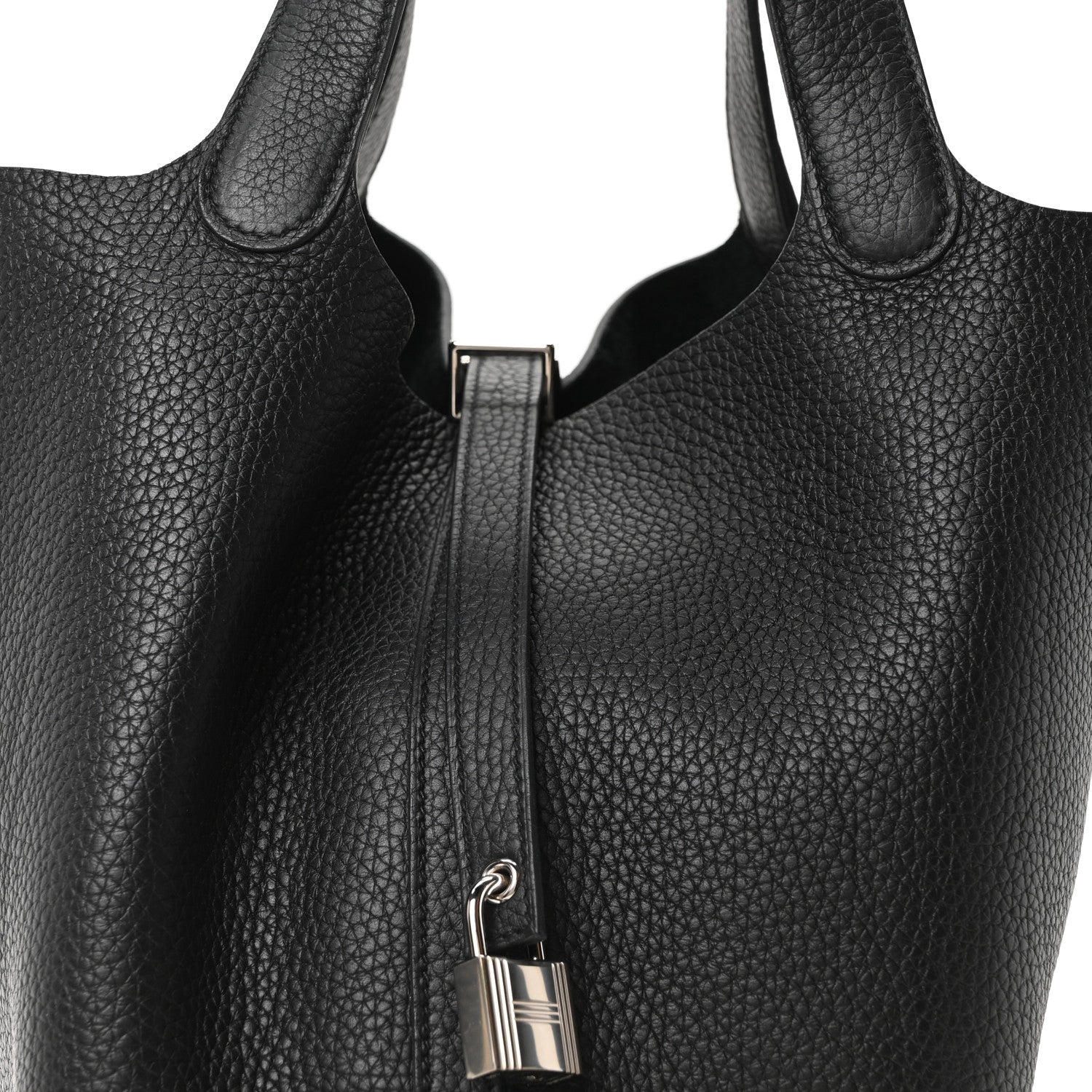Hermes Taurillon Clemence Picotin Lock 22 MM Black 8 of 10