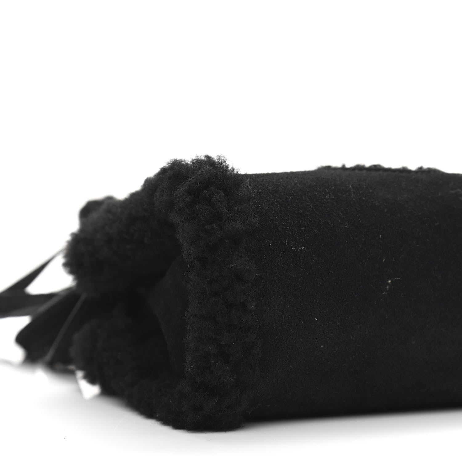 Telfar X UGG Suede Shearling Small Shopping Bag Black 10 of 14
