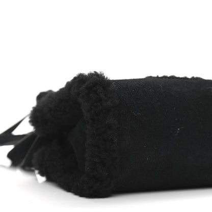 Telfar X UGG Suede Shearling Small Shopping Bag Black 10 of 14