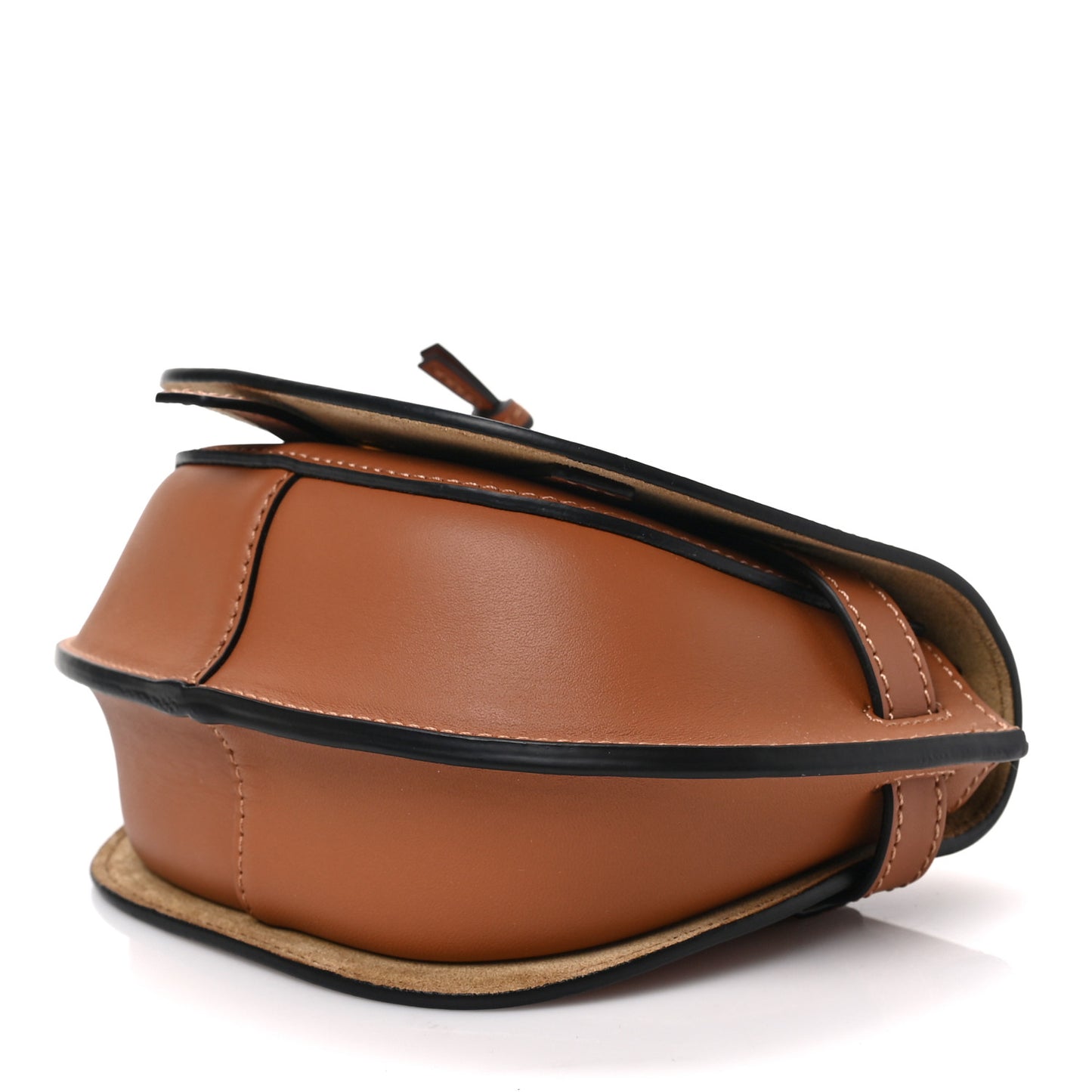 Calfskin Jacquard Mini Gate Dual Bag Tan