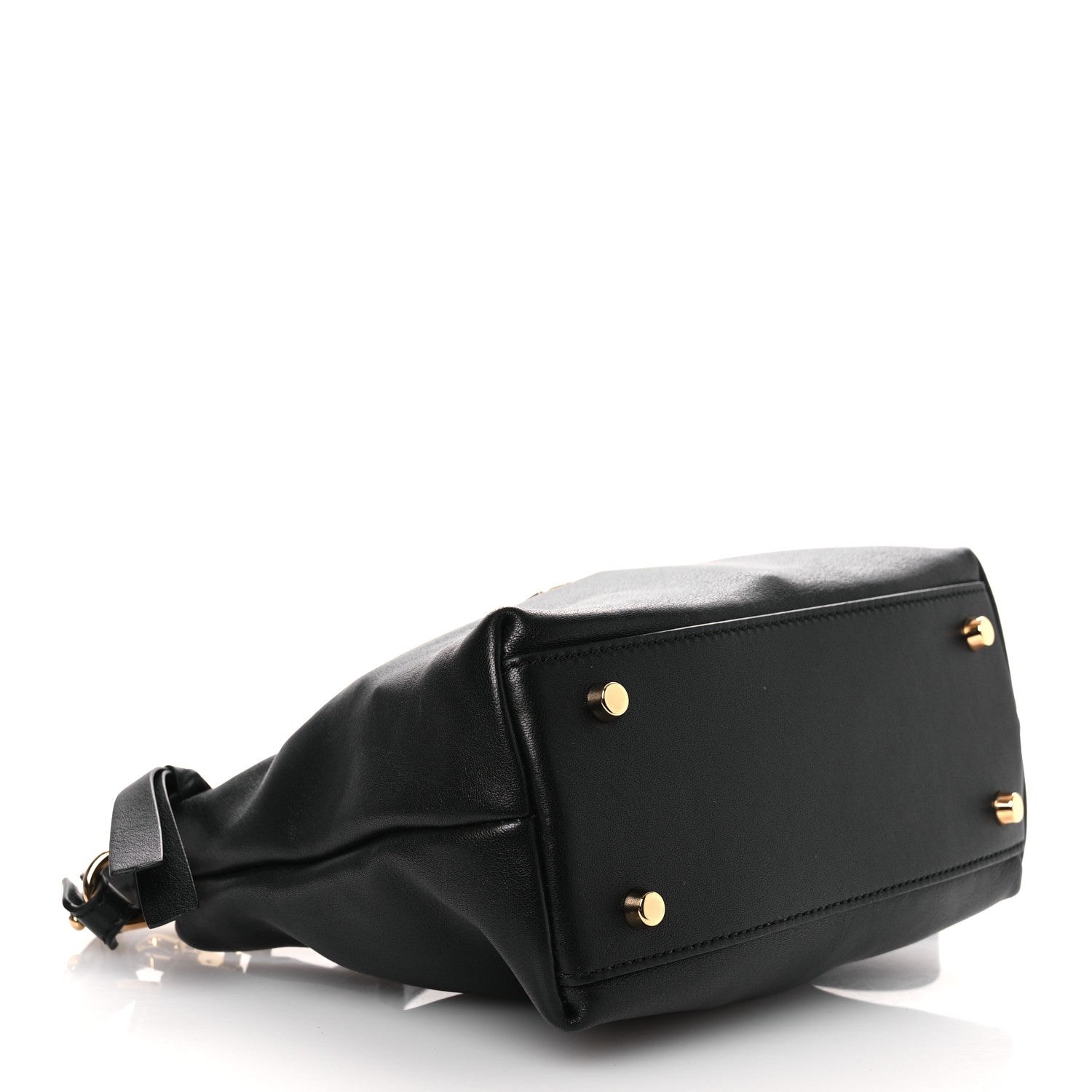 Versace Nappa Logo Tag Hobo Black 4 of 10
