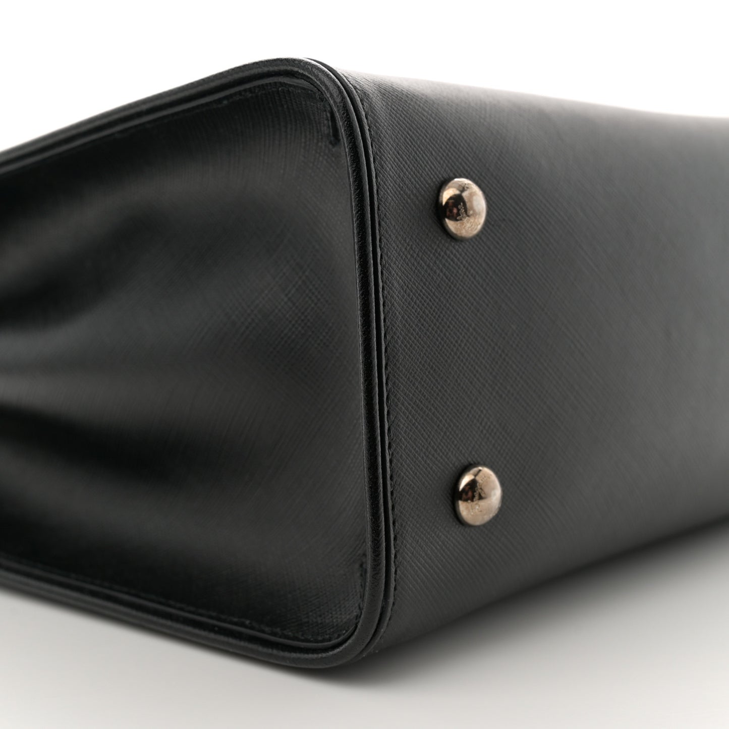 Printed Calfskin Briana Tote Black