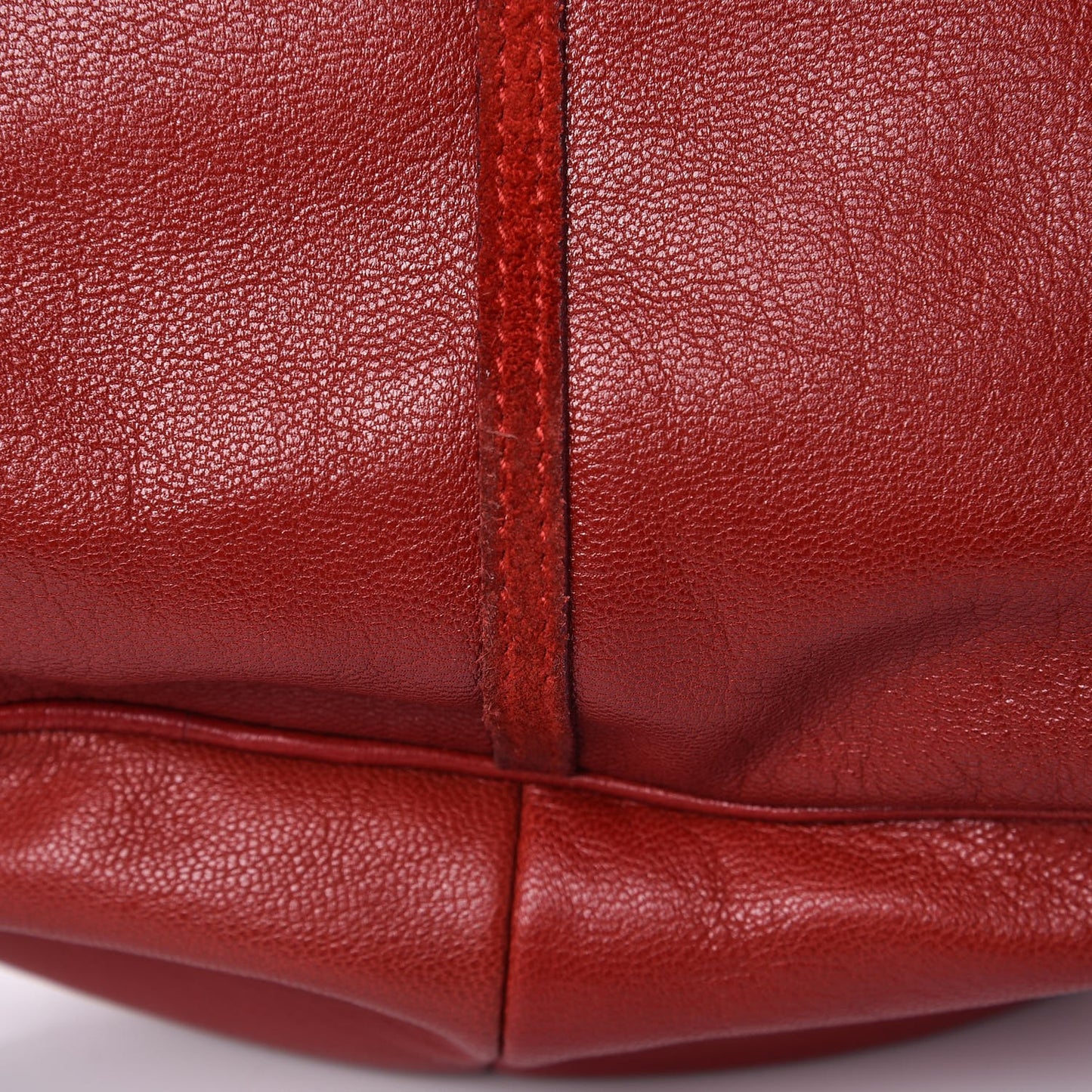 Goatskin Suede Rive Gauche Tassel Hobo Red