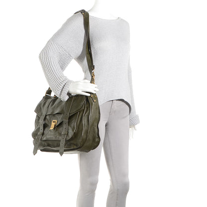 Proenza Schouler Lambskin PS1 Extra Large Satchel Military 2 of 15