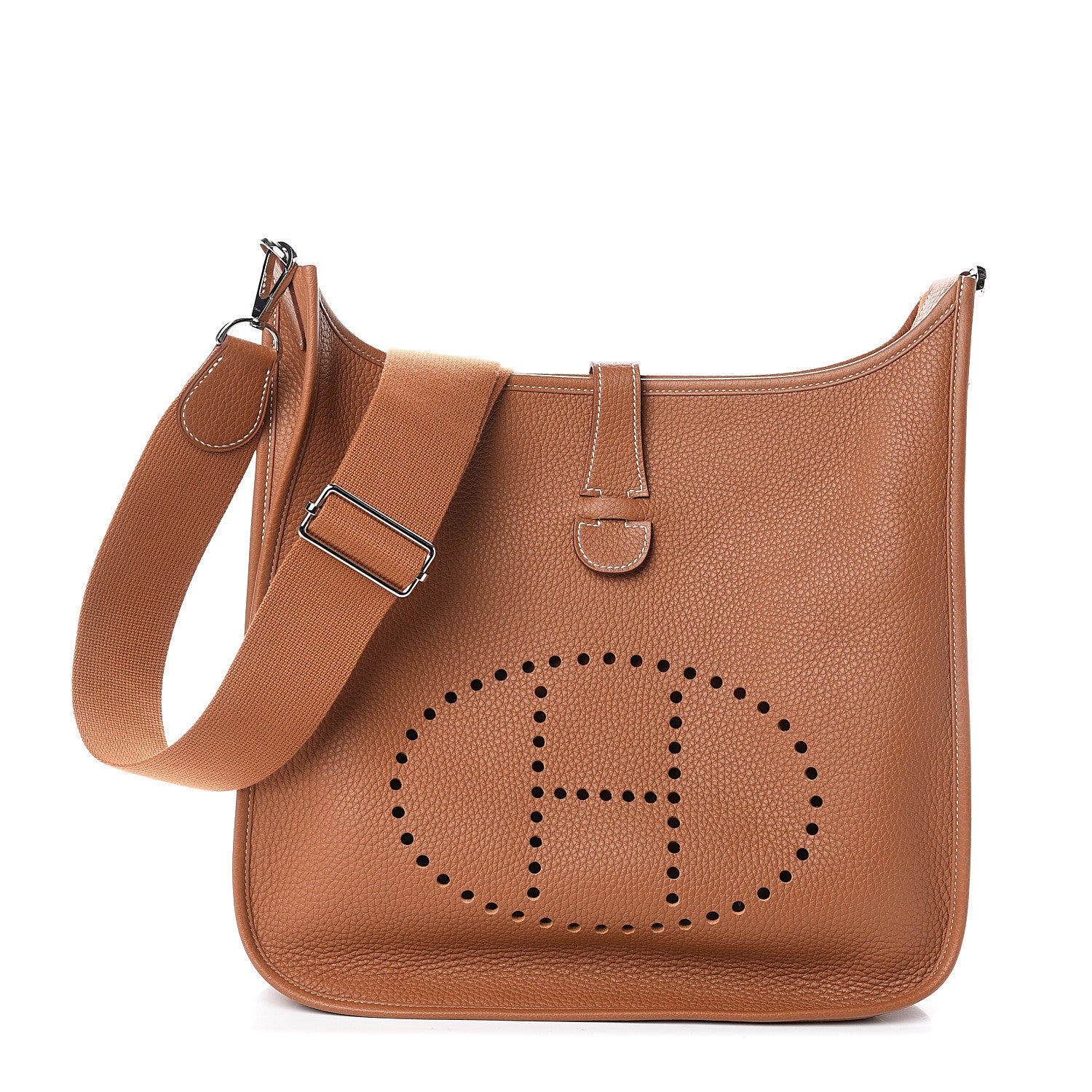 Hermes Taurillon Clemence Evelyne III PM Gold 1 of 9