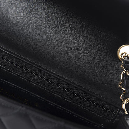 Chanel Lambskin Quilted Mini Rectangular Flap Black 8 of 12