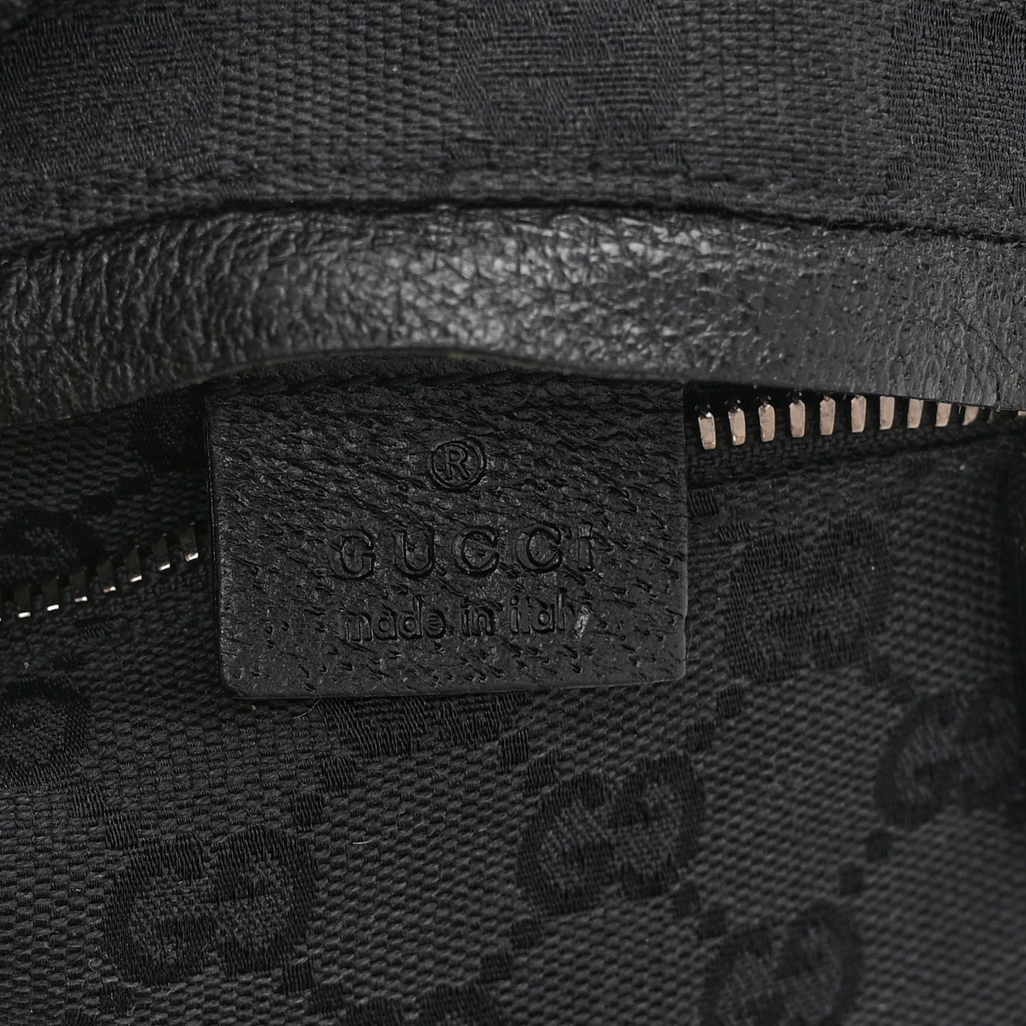 GG Monogram Double Pocket Belt Bag Black