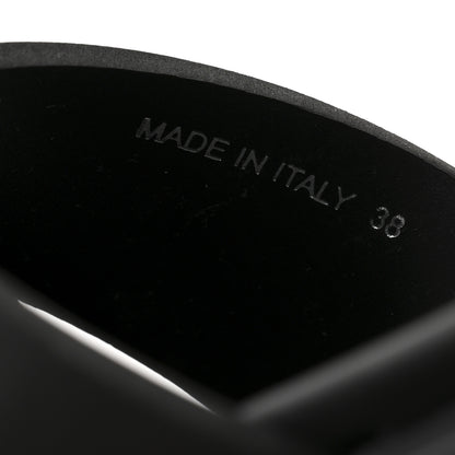 Prada Foam Rubber Triangle Logo Monolith 55mm Sandals 38 Black 7 of 11