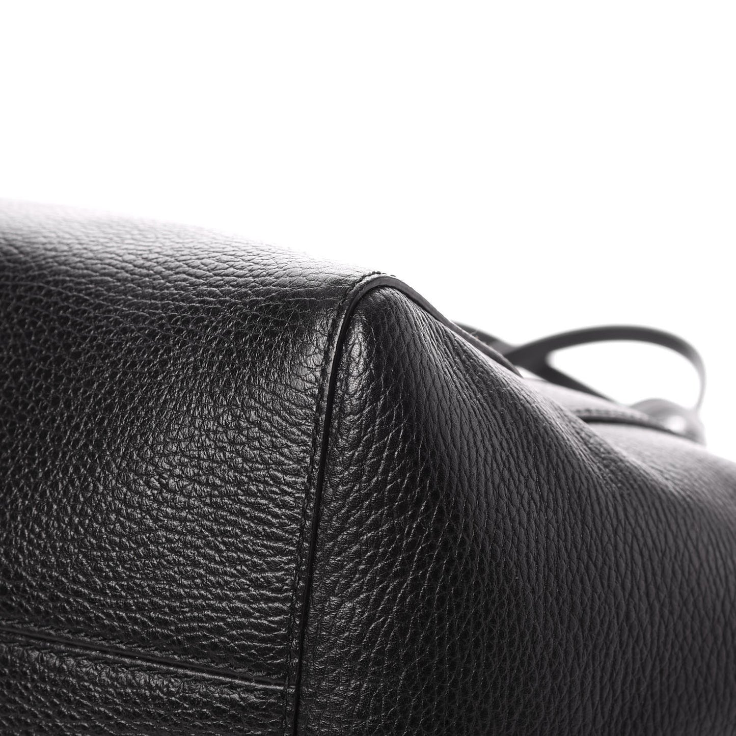 Pebbled Calfskin Medium Swing Tote Black