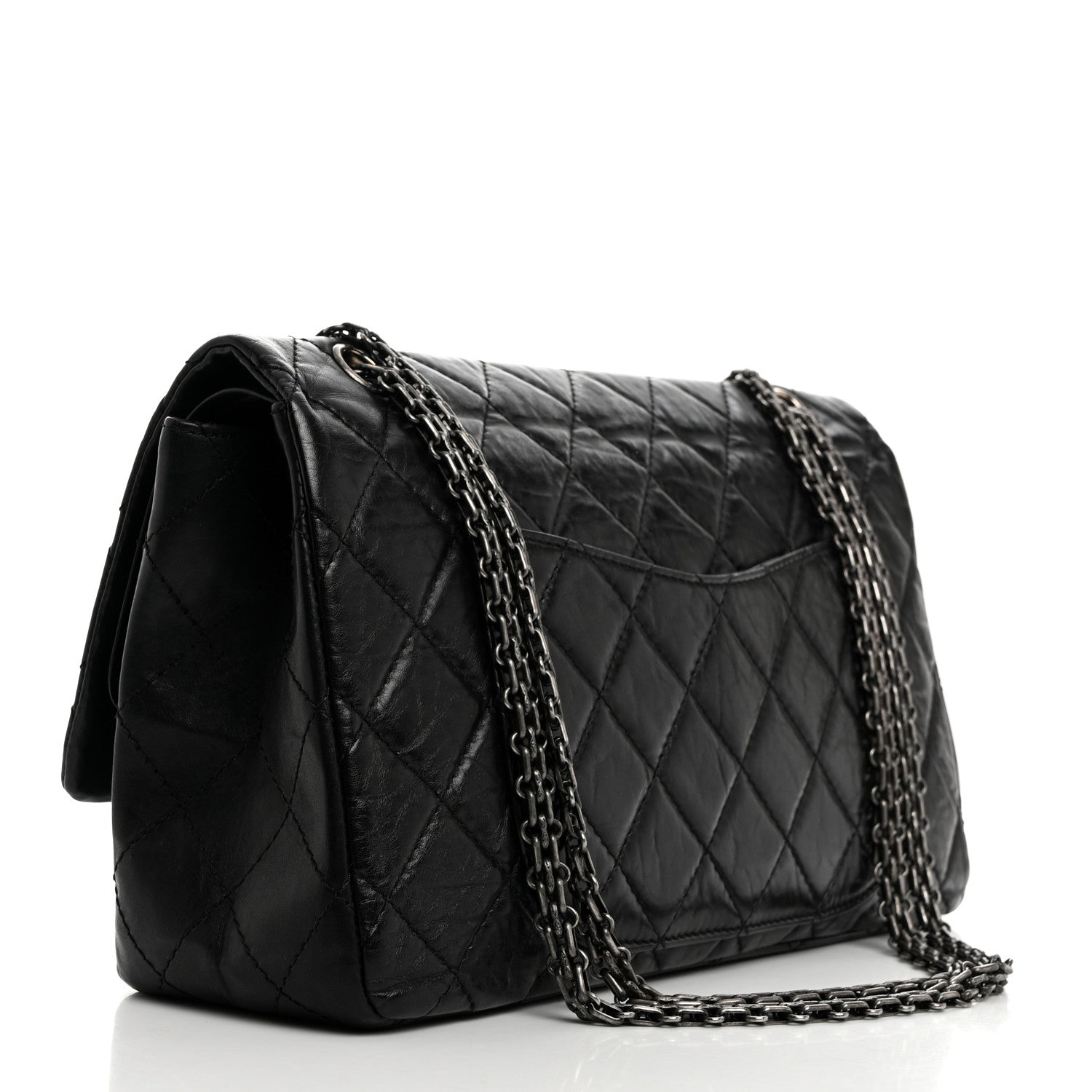 Chanel Aged Calfskin Quilted 2.55 Reissue 227 Flap Black 2 of 10