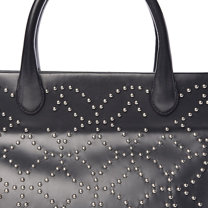 Alaia Calfskin Arabesque Studded Clous Tote Dark Grey 9 of 12