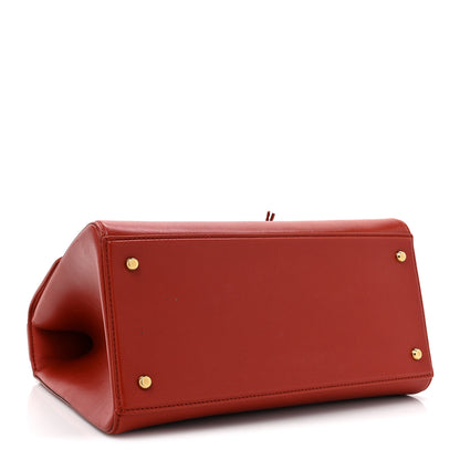 Bottega Veneta Calfskin Medium Desiree Shoulder Bag Red 4 of 10
