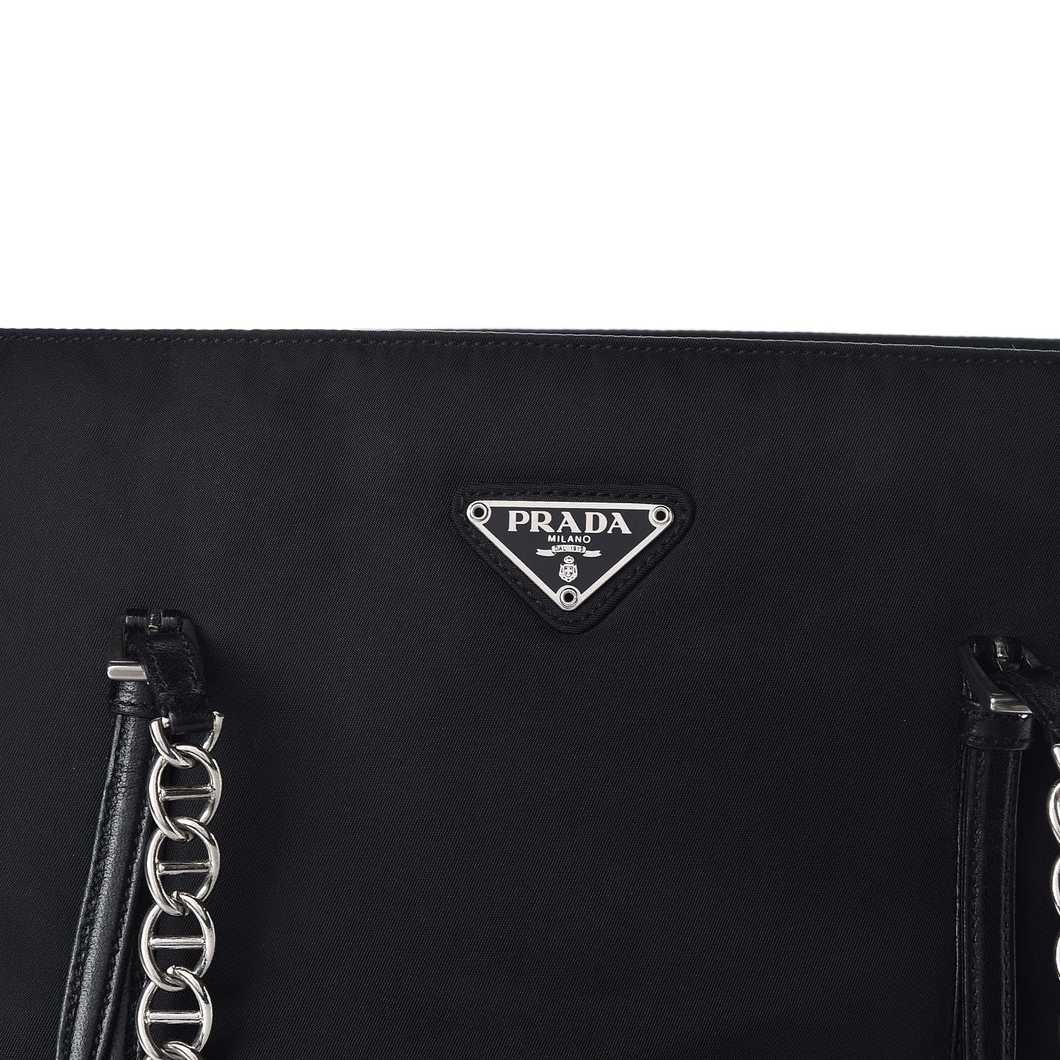 Prada Tessuto Nylon Shopping Tote Black 7 of 10