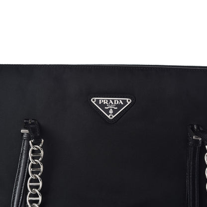 Prada Tessuto Nylon Shopping Tote Black 7 of 10