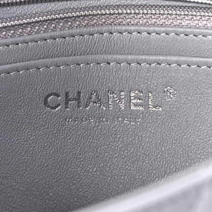 Chanel Lambskin Quilted Mini Rectangular Flap Grey 6 of 13