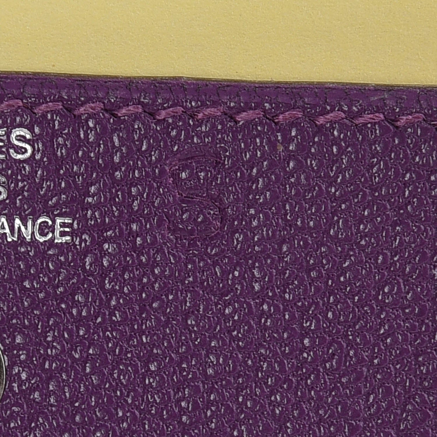Hermes Chevre Post It Notepad Holder GM Violet 7 of 7