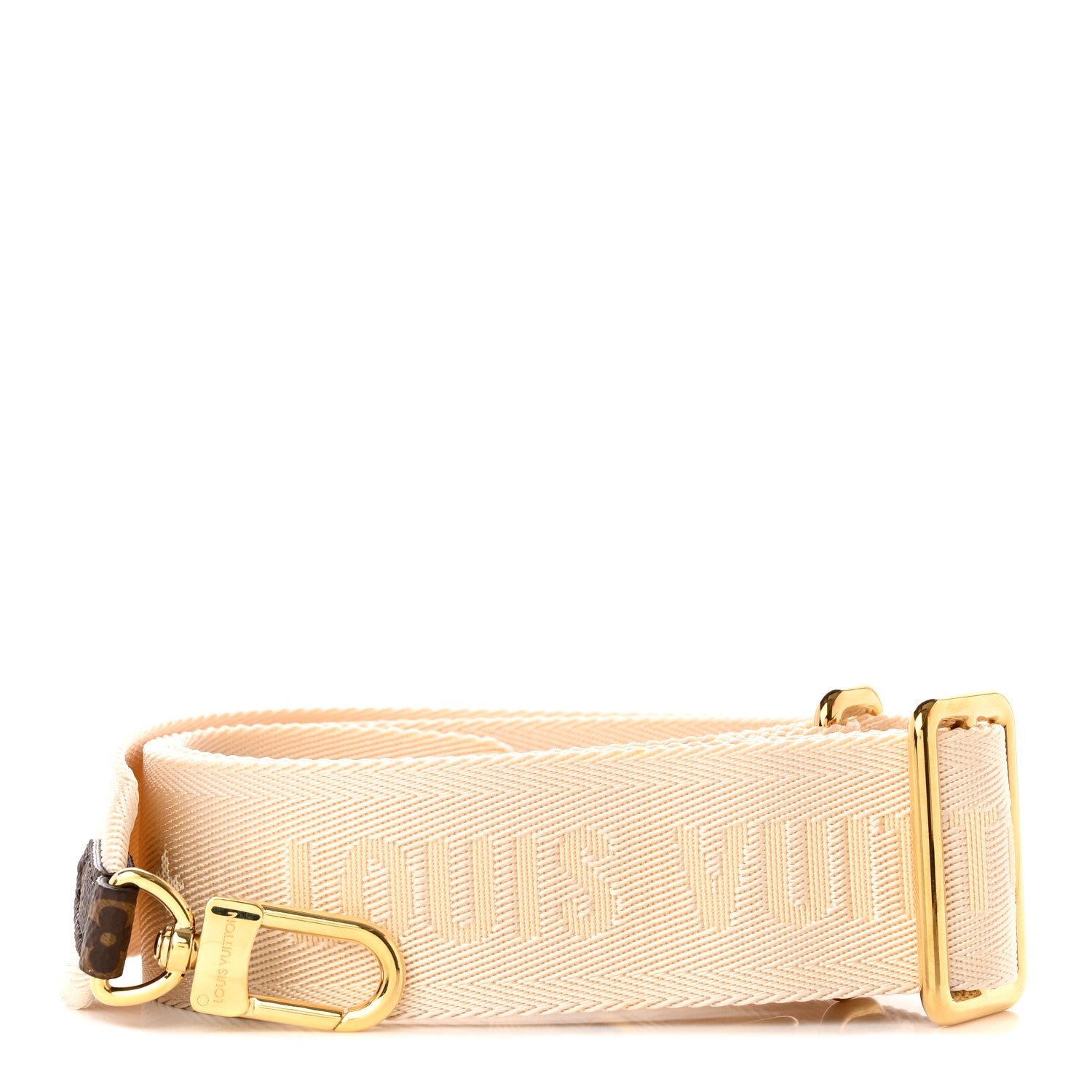 Louis Vuitton Jacquard Monogram Adjustable Shoulder Strap New Creme 1 of 4